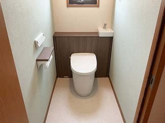 トイレリフォーム 明るく清潔感のある空間へ生まれ変わったレストルーム